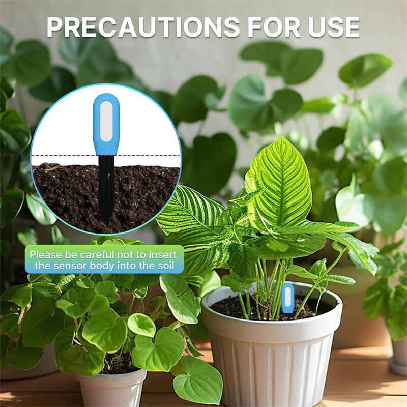 Tuya bluetooth-compatible Smart Plant Soil Tester Intelligent Sensor Moisture Temperature Detector APP Monitoring Work with Alexa Google Home — view 7
