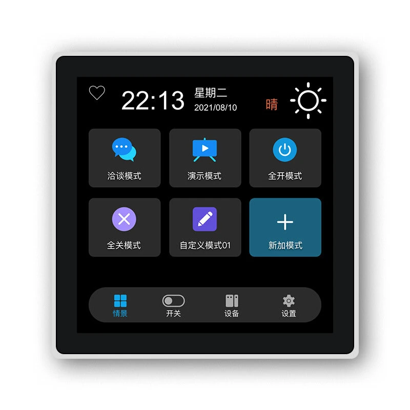 Tuya Smart Home Multiple Zigbee3.0 Control Panel 4-inch LCD Touch Screen 3 Gang Smart Switch APP Remote Control Zigbe Gateway Required — view 2