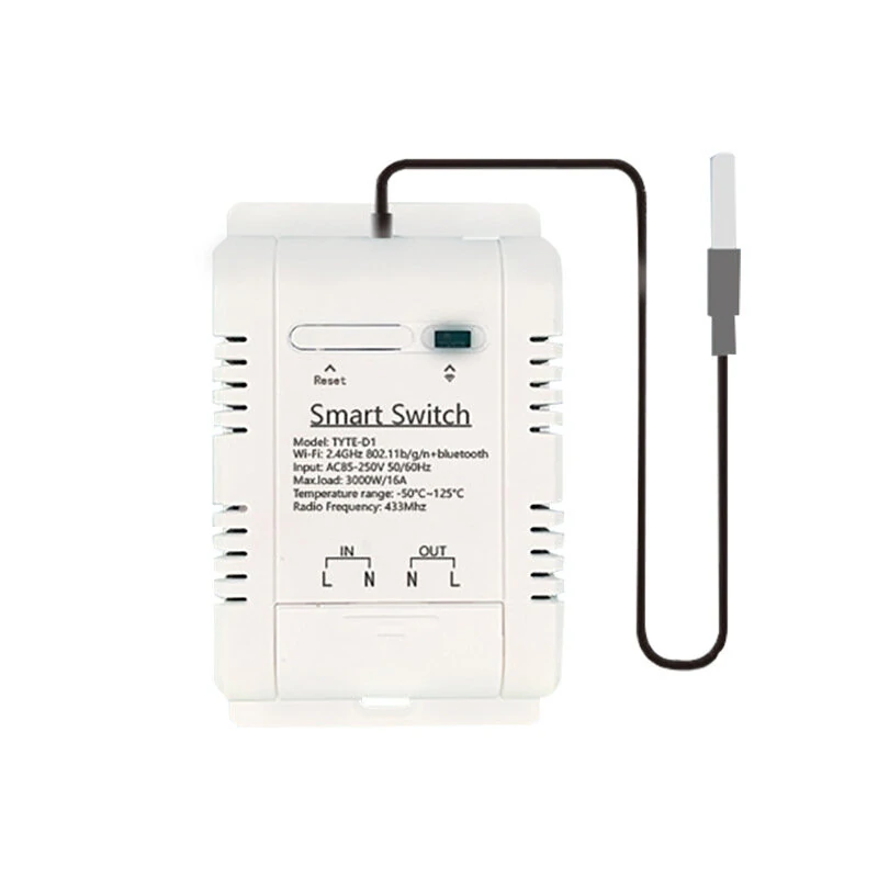Tuya Smart Life WiFi Temperature Switches 16A/20A Smart Thermostat Real-time Energy Comsuptiom Monitoring APP Remote Control Work with Alexa Google Home — view 2