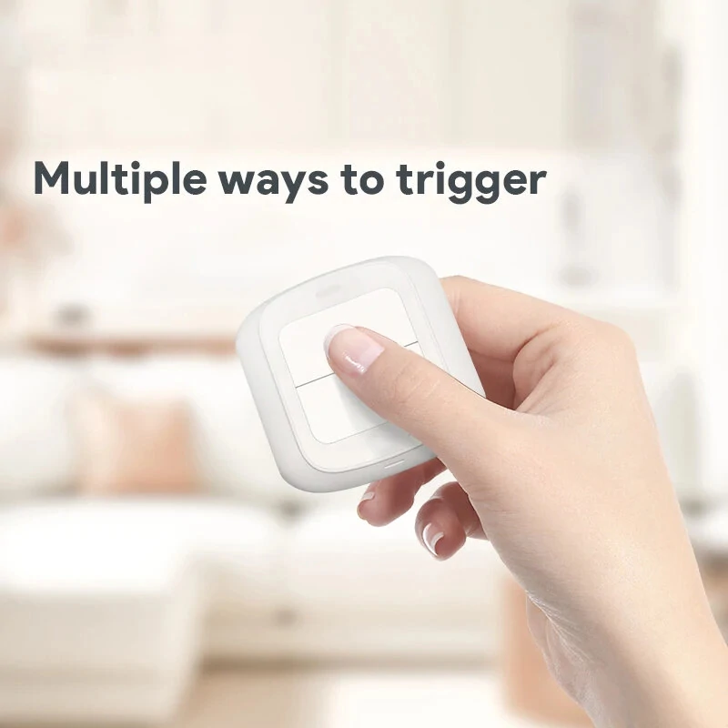 Tuya Smart WiFi/Zigbe Switch Push Button Switch 2Gang 6 Scene Wireless Smart Home Remote Controller Automation Scenario Switch — view 4