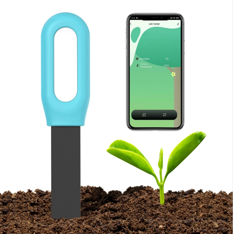 TUYA Soil Moisture Temperature Sensor Bluetooth 4.1 For Zigbee  Waterproof Compatible with Android iOS Smart Irrigation