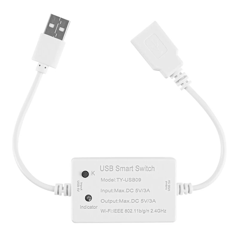 Tuya USB Smart WiFi Switch Controller Universal Breakers Timing Function Smart Life for USB Appliances Voice Control with Alexa Google Home — view 8