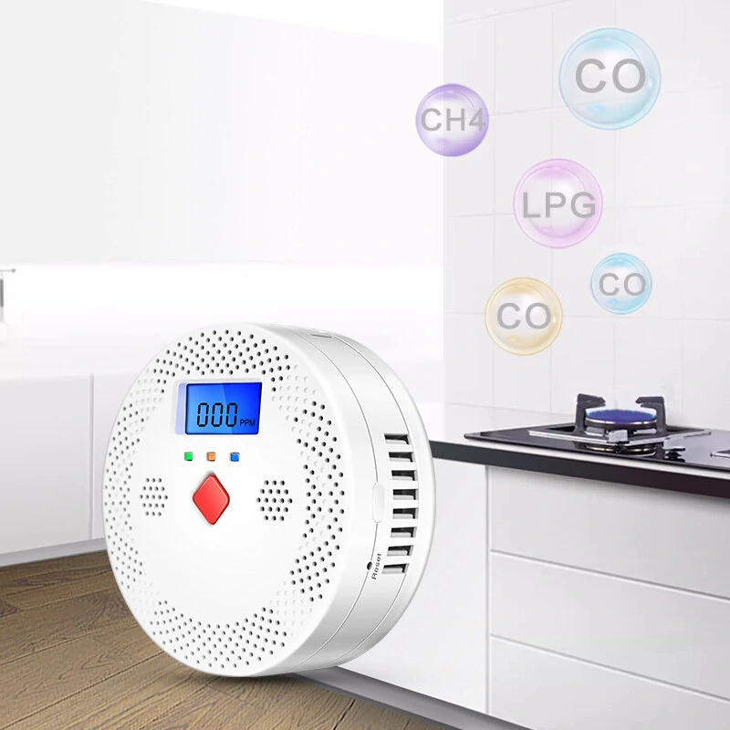 Tuya WiFi Smart Carbon Monoxide Detector Alarm 85dB Sound Warning LCD Digital Display Home Indoor CO Poisoning Siren — view 6