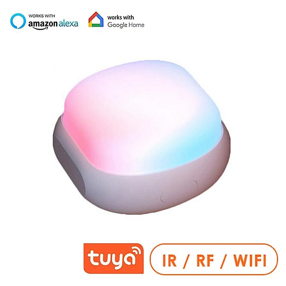Tuya WiFi Smart Controller Universal Infrared RF Air Conditioner Switch Control RGB Light Atmosphere Lamp Remote APP Control Without Gateway Work with Alexa Google Home — view 2