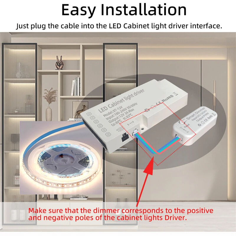 Tuya WiFi Smart Dimmer LED Cabinet Light Driver Timing Function Smart Scenes APP Remote Voice Control with Alexa Google Home — view 7