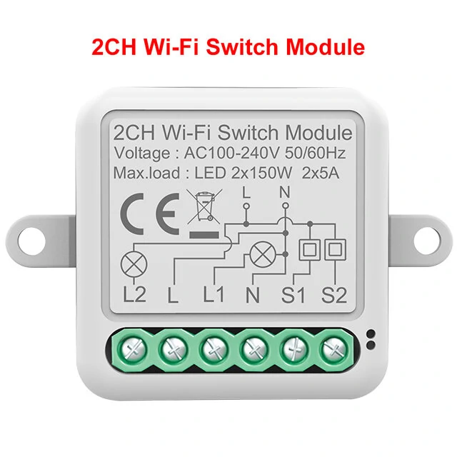 Tuya WiFi Smart Switch Module Electrical Switching 1/2/3/4Gang Lighting Switch Module Mobile APP Control — view 10