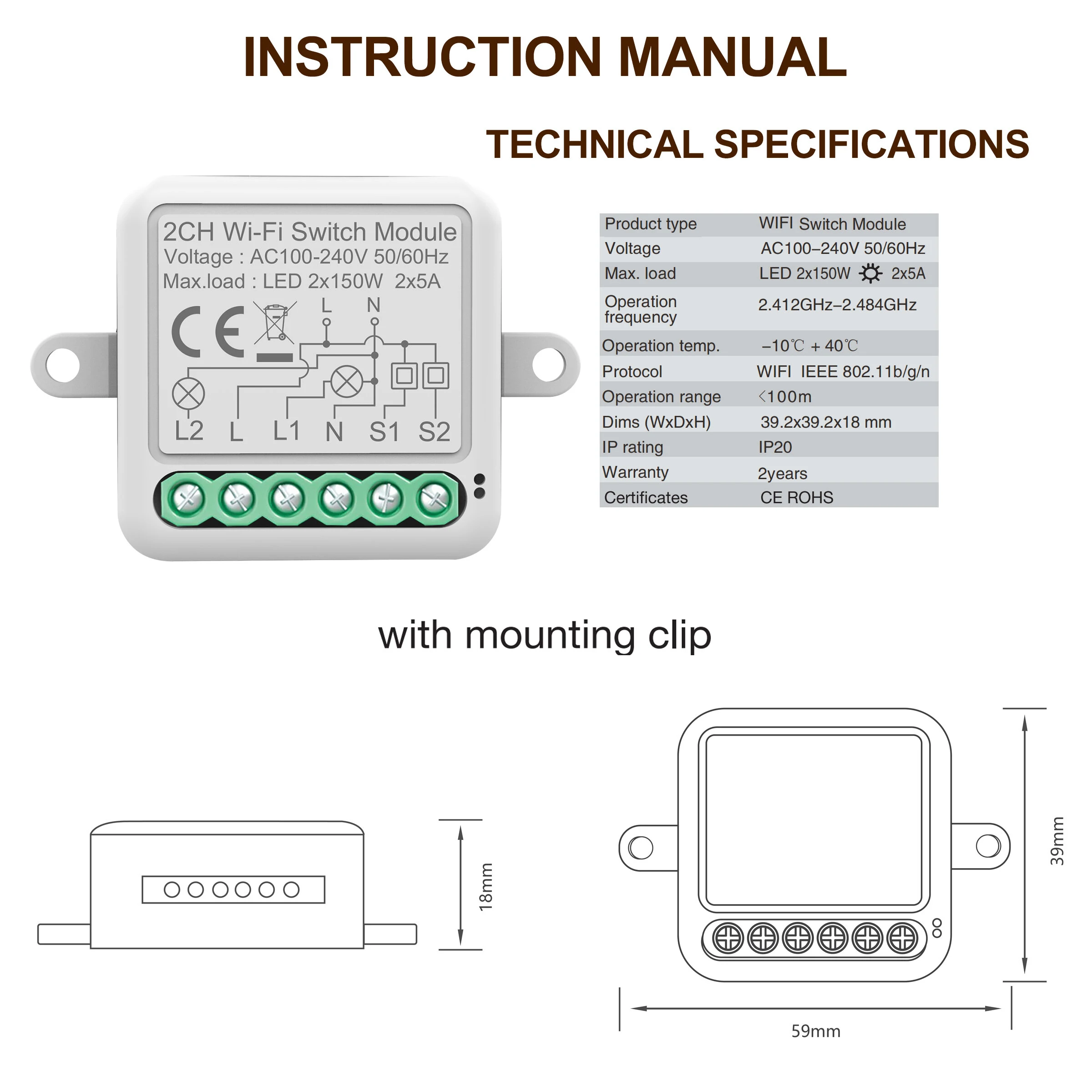 Tuya WiFi Smart Switch Module Electrical Switching 1/2/3/4Gang Lighting Switch Module Mobile APP Control — view 7