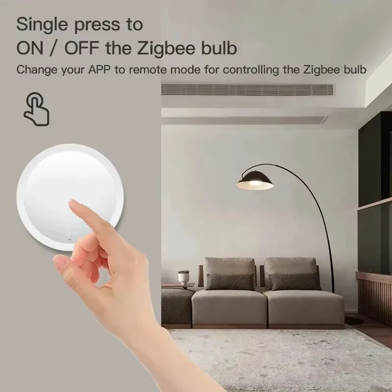 Tuya Zigbe Smart Konb Scene Switch Dimmer Button Knob Controller Home Automation Intelligent DIY Switch Support Home Assistant — view 4