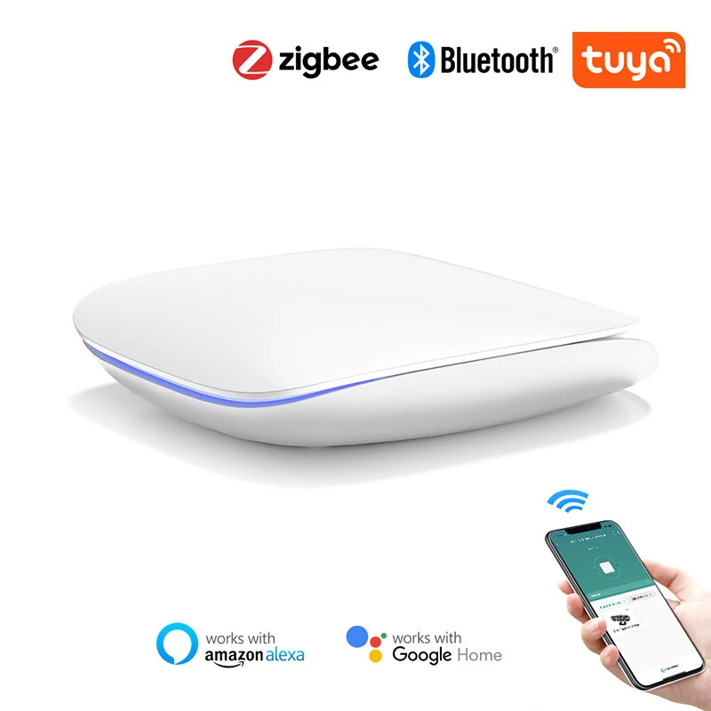Tuya Zigbee3.0 bluetooth Wireless Gateway Hub Smart Home Linkage Bridge APP Wireless Remote Voice Control Via Alexa Google Home — view 2