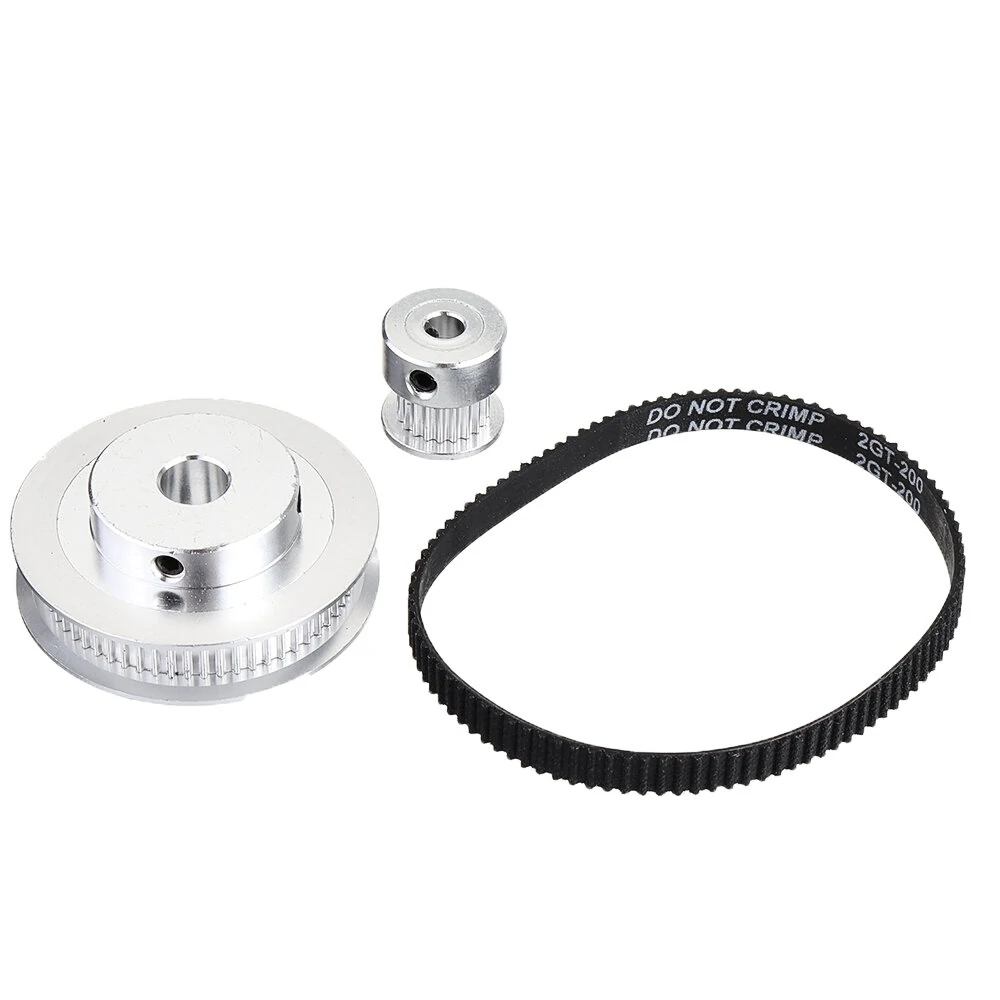 TWO TREES® 60Teeth 8mm Bore Diameter + 20Teeth 5mm Bore GT2 Timing Belt Pulley — view 2