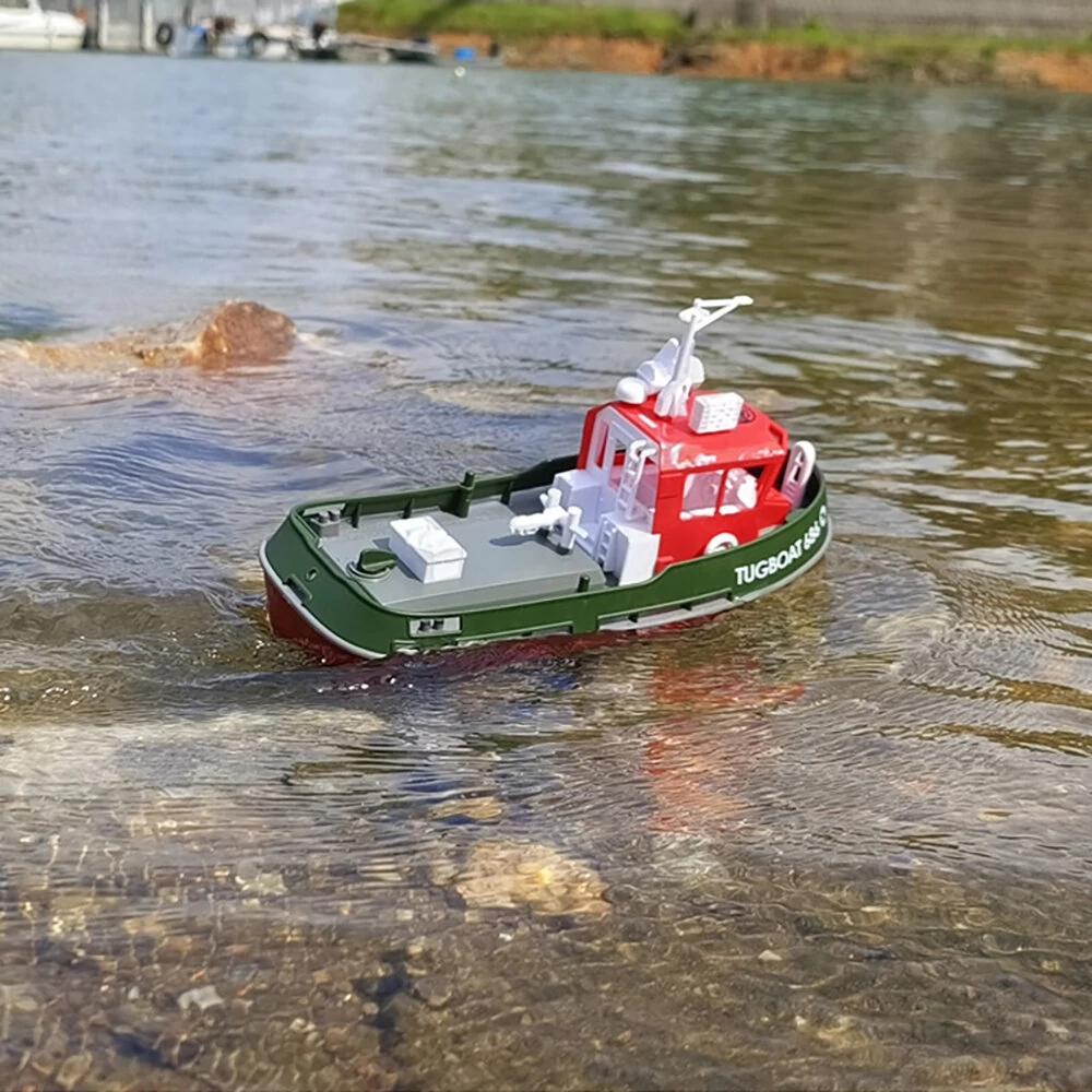 TY XIN 686 2.4G 1/72 Rc Boat Powerful Dual Motor Wireless Electric Remote Control Tugboat Model Toys for Boys Gift — view 7