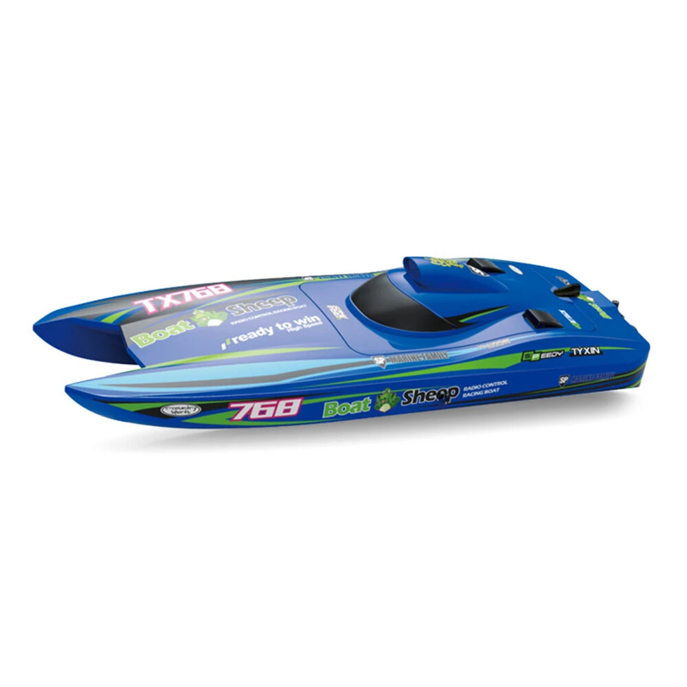 TY XIN 768 Brushless RTR 2.4G 30km/h RC Boat Jet Speedboat Water Cooling Waterproof Remote Control Ship High Speed Full Proportional Vehicles Models Toys — view 2