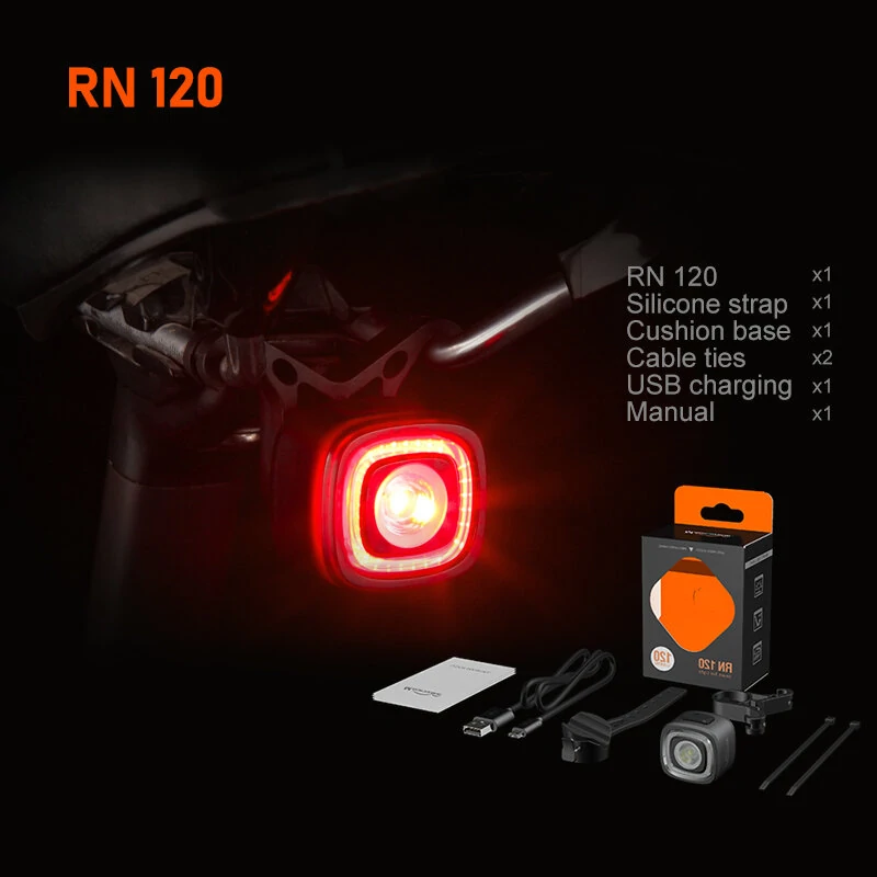 [Type-C Version]MAGICSHINE RN120 V2.0 Bike Taillight 260° Visibility IPX6 Waterproof 2000m Distance Bicycle Rear Light for Night Cycling — view 4
