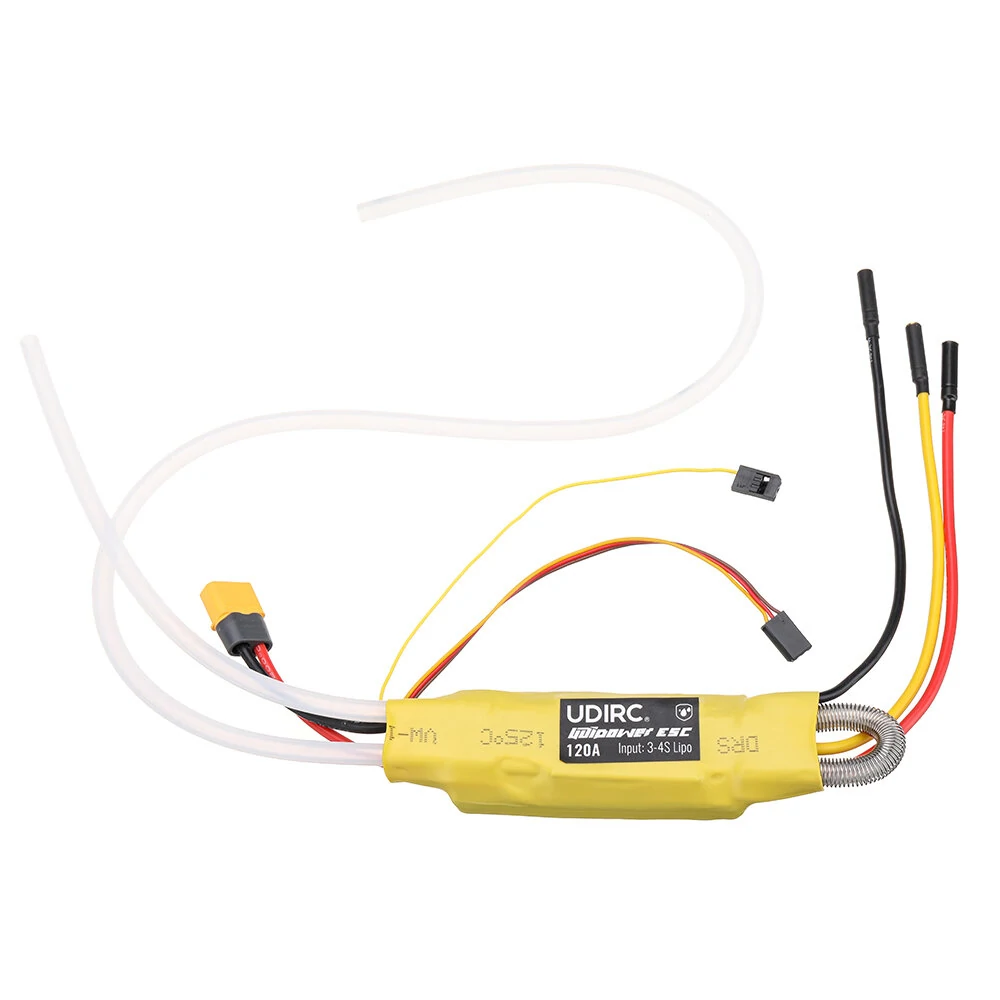 UDIRC UDI022 Tylosaurus RC Boat Spare 120A Brushess ESC 3-4S Speed Controller UDI022-30 Vehicles Models Parts Accessories — UDIRC