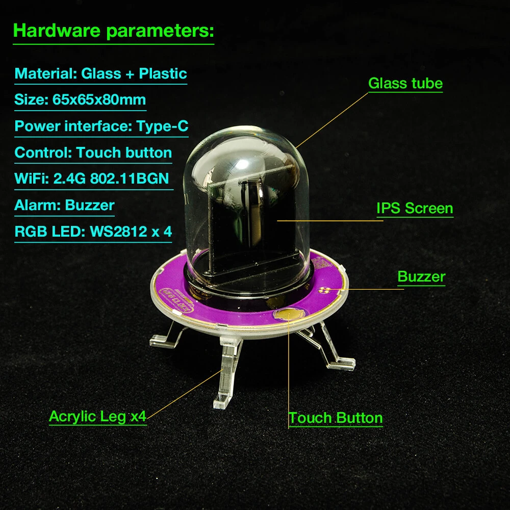 UFO-CLOCK Creative Weather Clock LED Display Multi-function UFO-CLOCK Creative Weather Stock Exchange Rate Clock — view 9