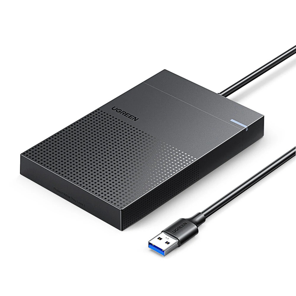 UGREEN 2.5 inch SATA Hard Drive Enclosure USB 3.0/Micro-B 3.0 External Solid State Disk Box 5Gbps 6TB Max HDD SSD Mobile Hard Drive Case Support UASP S.M.A.R.T Sleep Mode CM471 — UGREEN