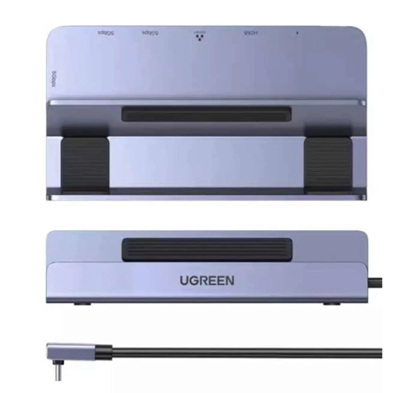 UGREEN 6-in-1 Type-C Docking Station to HD 4K60Hz RJ45 PD100W Charger Dock for Steam Deck ROG Ally MacBook PC USB A C 3.0 HUB — view 3