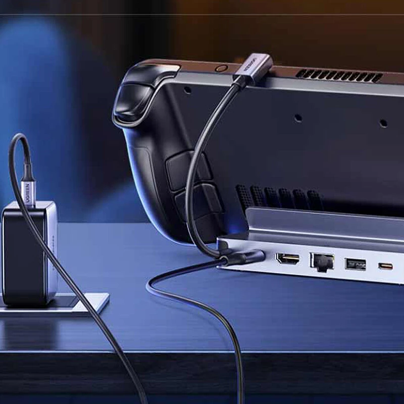UGREEN 6-in-1 Type-C Docking Station to HD 4K60Hz RJ45 PD100W Charger Dock for Steam Deck ROG Ally MacBook PC USB A C 3.0 HUB — view 7
