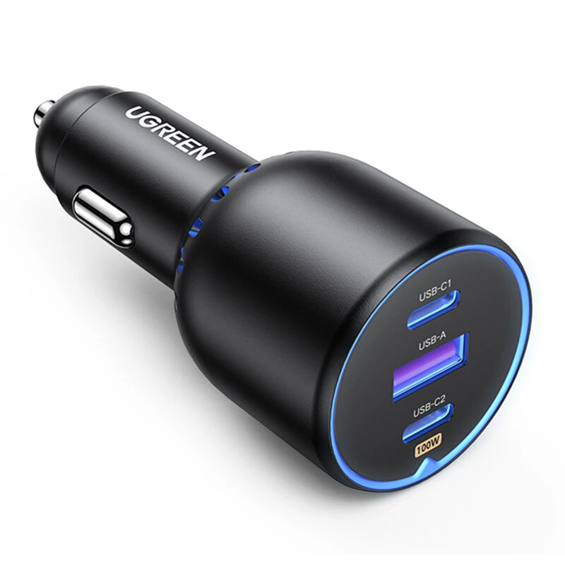 UGREEN CD293 PD130W 3-Port USB PD Charger USB-A+2USB-C PD3.0 QC3.0 Support AFC FCP APPLE5V2.4A BC1.2 Fast Charging for iPhone 17 17Pro 16 Pro Max 15 14 for Huawei Mate XTs for OPPO