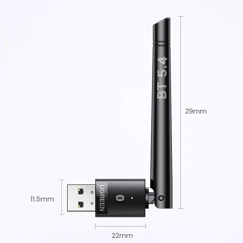UGreen CM749 bluetooth 5.4 Adapter 120M Dongle for PC Wireless Mouse Keyboard Music Audio Receiver Transmitter Free-driver — view 7