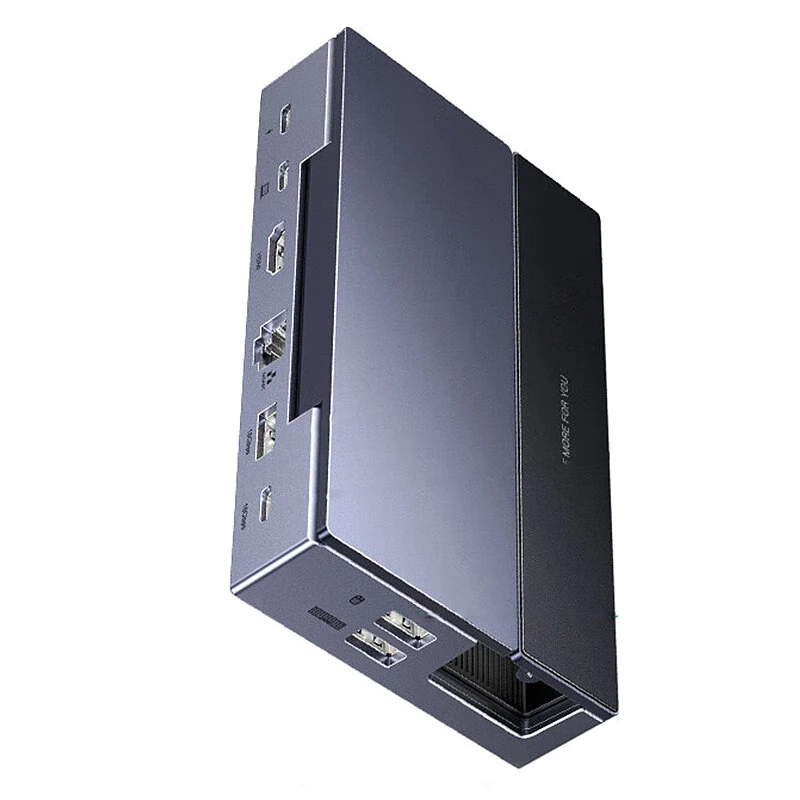 UGREEN CM800 9-in-1 USB-C Gaming Docking Station with 10Gbps USB3.2 / Type-C3.2 / USB2.0*2 / 4K@60Hz HD / P100W / 1000M Ethernet / SD&TF Card Reader Multiports Splitter Adapter for PC Laptop Computer — view 2