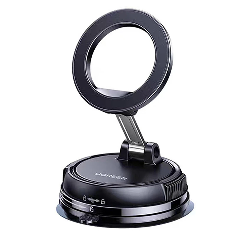 UGREEN LP969 Magnetic Car Mount Vacuum Suction Stand 720° Adjustable Zinc Alloy Holder for iPhone 12-17 Dashboard Windshield
