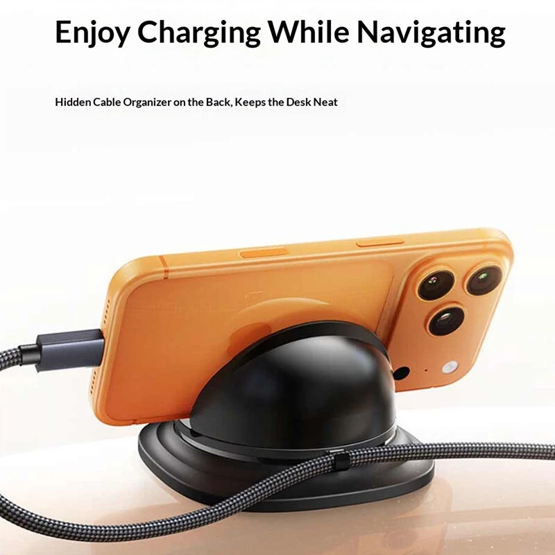 UGREEN LP995 Dashboard Phone Holder Car Mount 360° Rotation Heat Resistant Up to 80°C Adhesive Base Anti Shake for Phone and Small Tablet — view 7