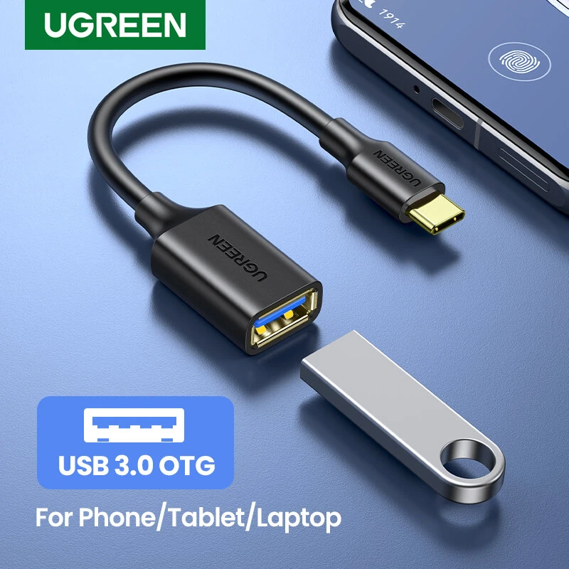 Ugreen US154 Type-C Male to USB3.0 Female OTG Adapter Cable for Phone Laptop Tablet U Disk — view 3