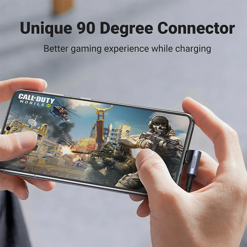 Ugreen US335 5A 100W Type-C to Type-C Cable QC4.0 FCP Fast Charging Data Transmission Tinned Copper Core Line 1M/2M Long for Huawei Mate50 for Samsung Galaxy S23 for Redmi K60 for Oppo Reno9 — view 5