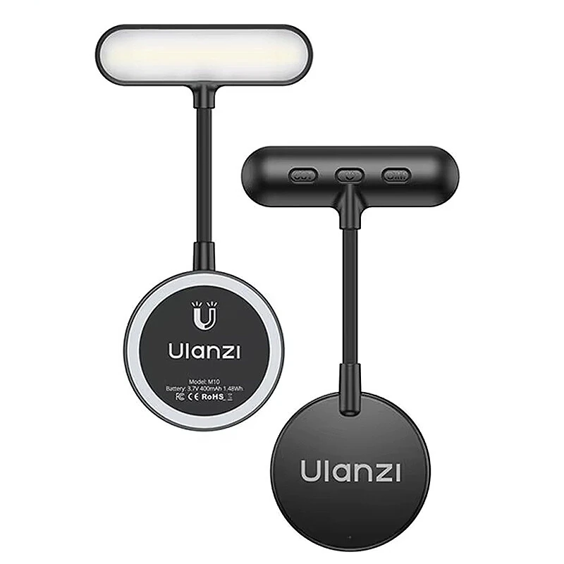 Ulanzi M10 Flexible Phone Light Video Light Magnet for iPhone 17 16 15 14 for Huawei for Xiaomi Selfie Reading Vlog — Ulanzi