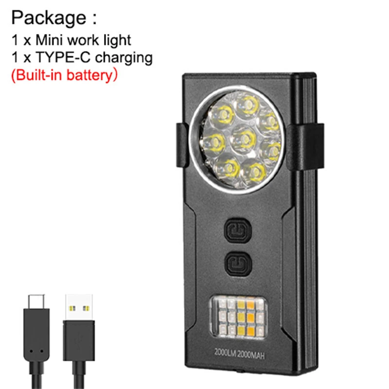 Ultra Bright Mini Rechargeable Head Lamp LED Clip-on Cap Light Waterproof Headlamp for Fishing Camp — view 8