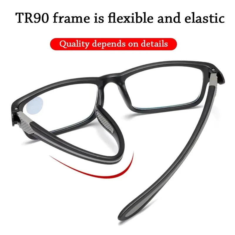 Ultralight Sports Reading Glasses Anti-blue Light Eyewear Glasses TR90 Frame Presbyopia Eyeglasses for Men Women — view 6