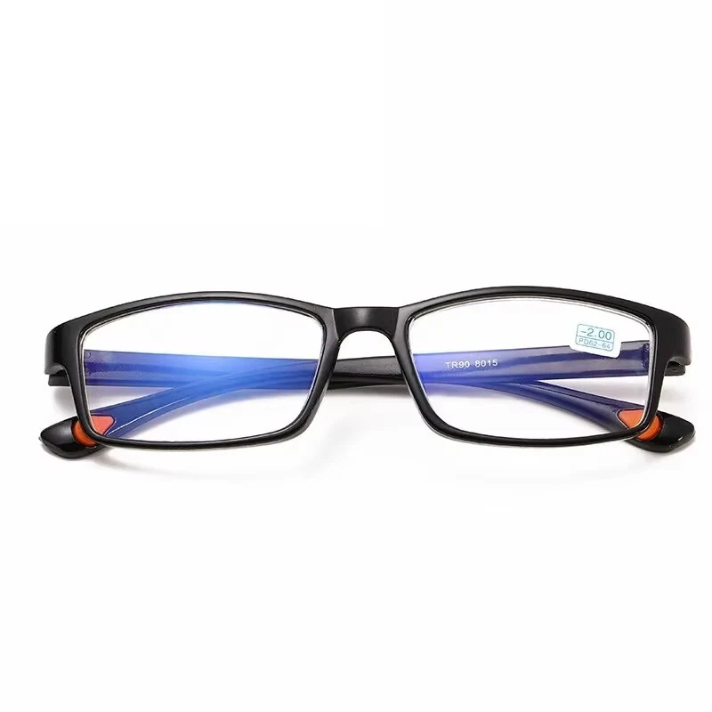 Ultralight TR90 Reading Glasses Flexible Bendable Frame Fashion Rectangular Blue Light Blocking Computer Eyewear — view 2