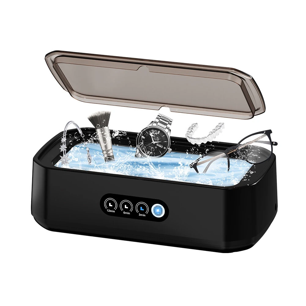 Ultrasonic Cleaner Multi-functional 650ml Touch Control 48kHz High-Frequency for Jewelry Eyeglasses Dental Appliances Silent Operation UV Sterile Cover — view 3