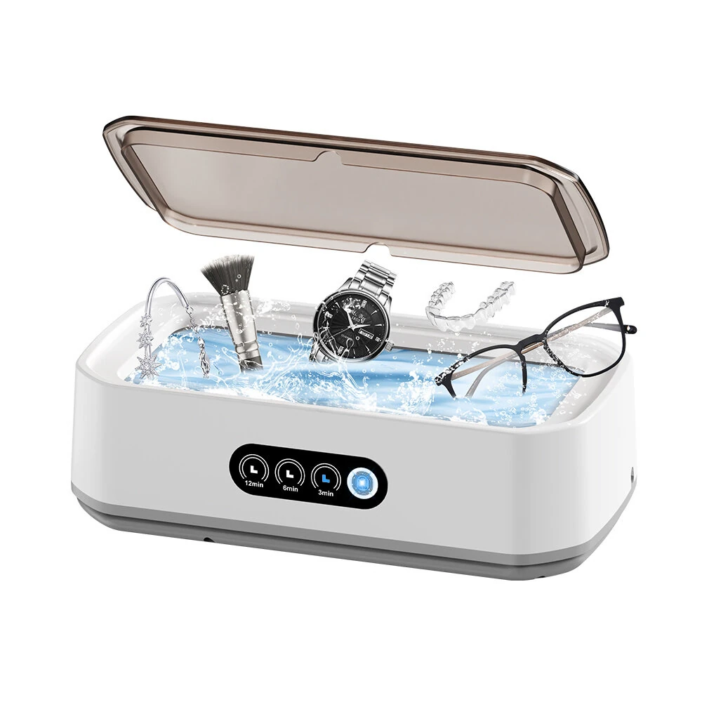Ultrasonic Cleaner Multi-functional 650ml Touch Control 48kHz High-Frequency for Jewelry Eyeglasses Dental Appliances Silent Operation UV Sterile Cover — view 4