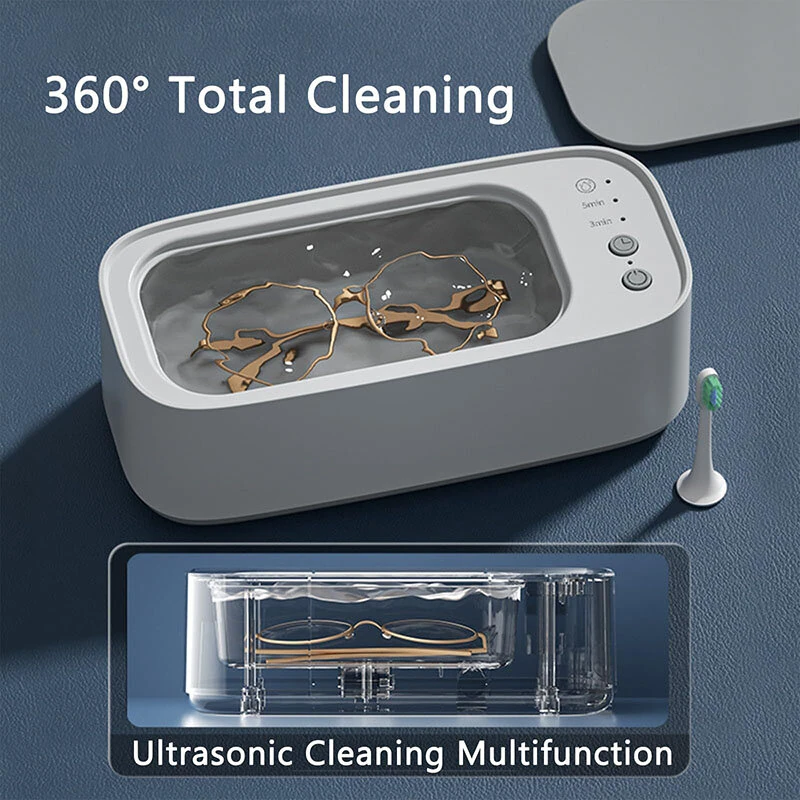 Ultrasonic Cleaning Machine Glasses Cleaning Machine Portable Household Jewelry Glasses Cosmetic Lens Cleaner Teeth Set Cleaner — view 5