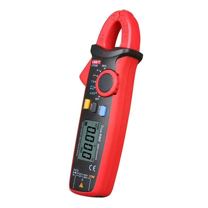 UNI-T UT210D Digital Clamp Meter Temperature Measurement Auto Range Capacitance Multimeter AC/DC Current Voltage Resistance Meters — view 5