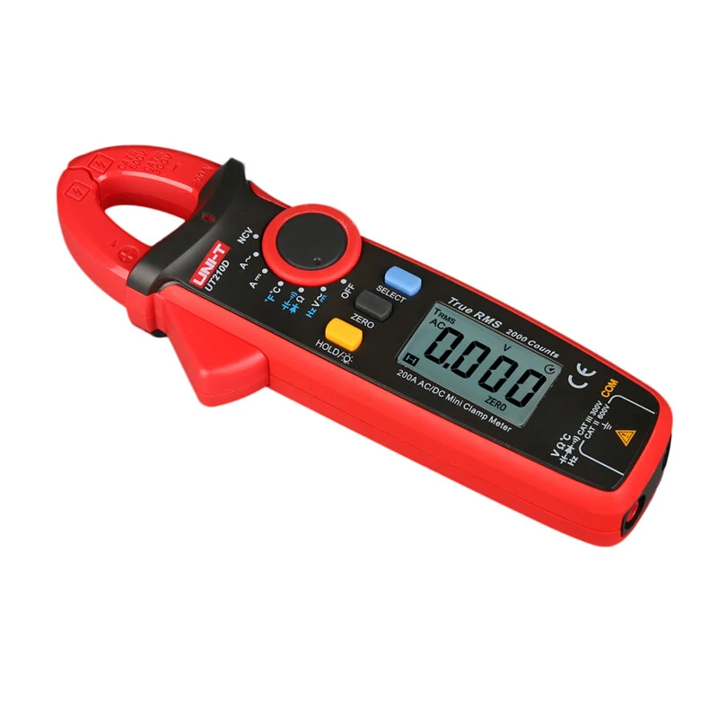 UNI-T UT210D Digital Clamp Meter Temperature Measurement Auto Range Capacitance Multimeter AC/DC Current Voltage Resistance Meters — view 7
