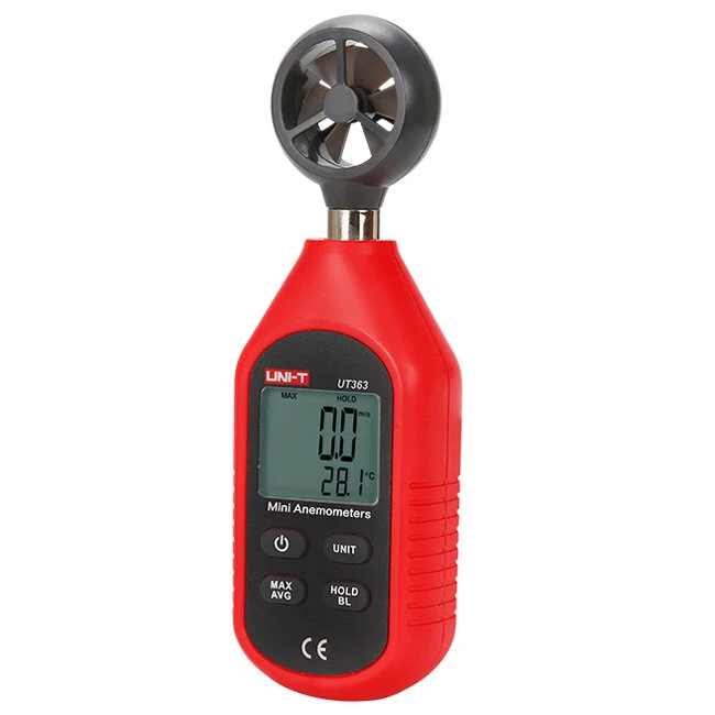 UNI-T UT363 Mini Digital Wind Speed Meter Pocket Anemometer Speed Temperature Tester Thermometer — view 4