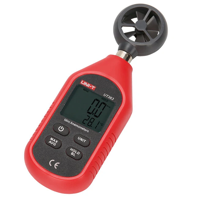 UNI-T UT363 Mini Digital Wind Speed Meter Pocket Anemometer Speed Temperature Tester Thermometer — view 5