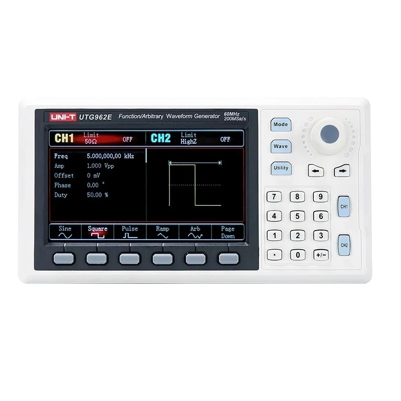 UNI-T UTG932E UTG962E Function Arbitrary Waveform Generator Signal Source Dual Channel 200MS/s 14bits Frequency Meter 30Mhz 60Mhz — Pricio