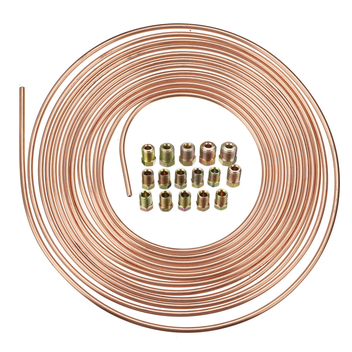 Universal 25Ft Copper Nickel Brake Line Tubing Kit 3/16 — view 2