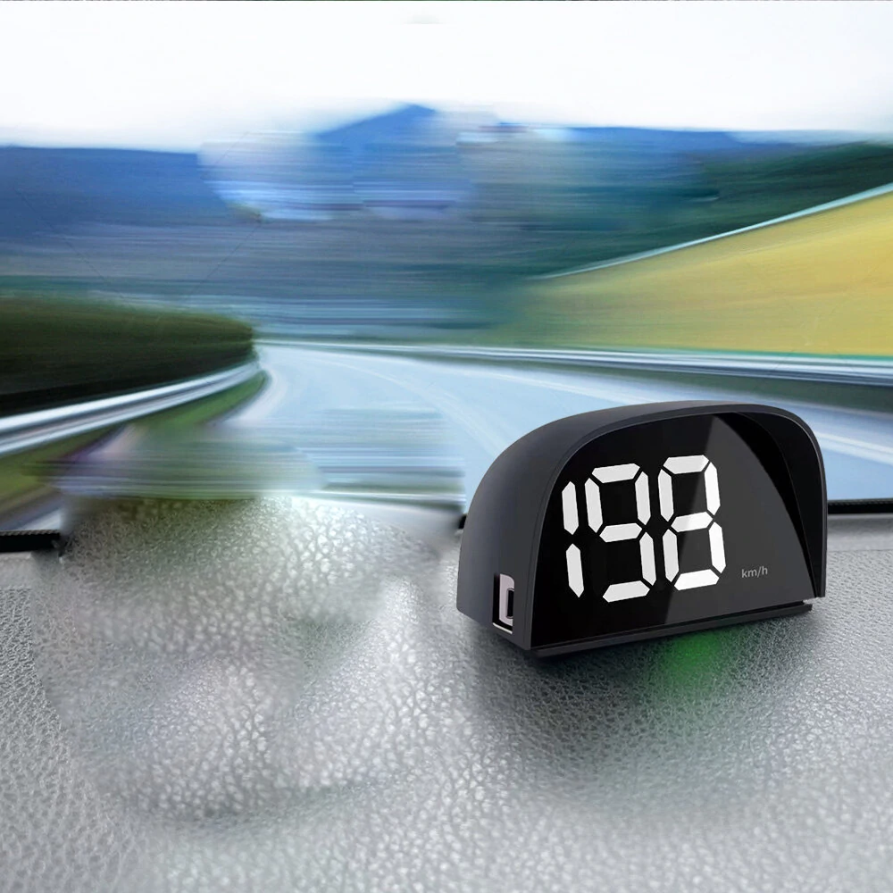 Universal Car GPS HUD Digital Speedometer Display White Light Plug and Play Big Font Car Electronics Accessories — view 11