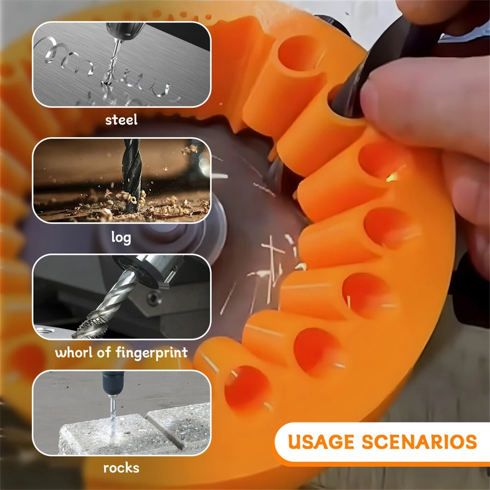 Universal Drill Bit Sharpener Attachment Plastic 2-13mm Large Angle Milling Manual Tool Enhanced Cutting Efficiency Portable and Lightweight — view 6