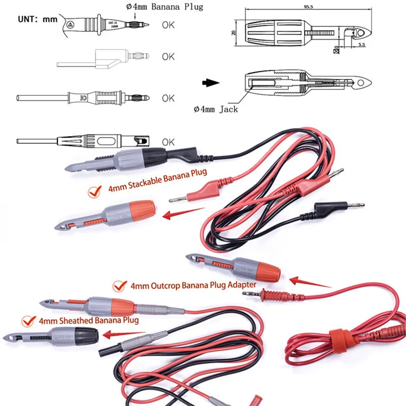 Universal Multimeter Piercing Needle Non-Destructive Wire Probe for Electrical and Auto Repair High Accuracy Easy to Use Available in 2mm and 4mm Sizes — view 7