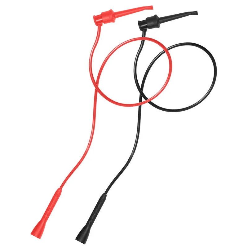 Universal Multimeter Test Hooks with 2mm Direct Plug Digit Meter Probe Hook Design Ideal for Electrical and Electronic Testing Applications Secure Connection and Increased Safety — view 3