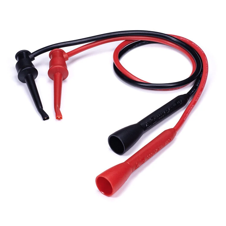 Universal Multimeter Test Hooks with 2mm Direct Plug Digit Meter Probe Hook Design Ideal for Electrical and Electronic Testing Applications Secure Connection and Increased Safety — view 4