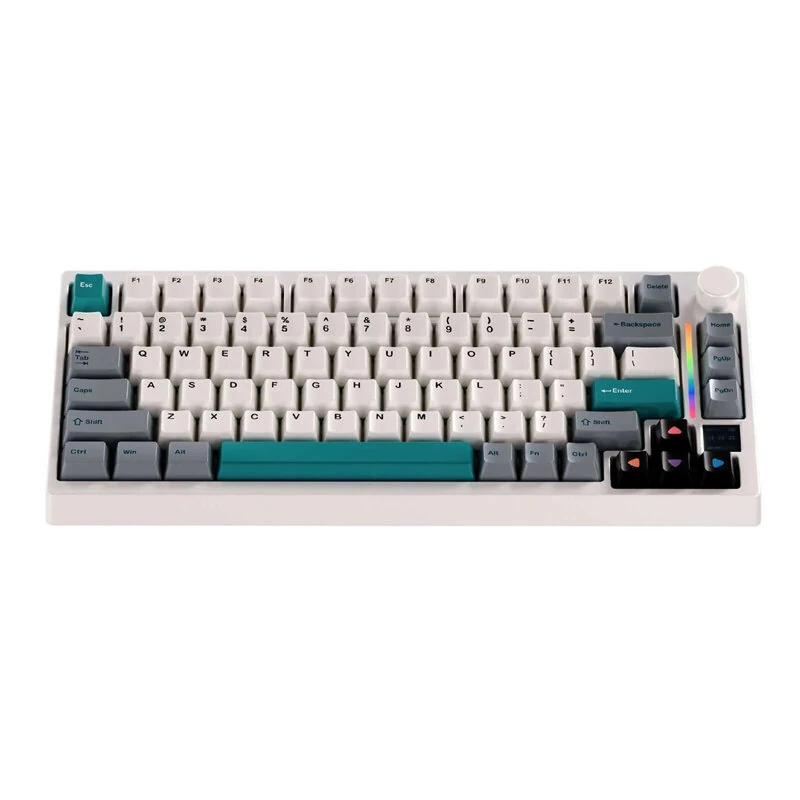 Upgrade GAMAKAY TK75 SOCD Mechanical Keyboard with 0.85-inch LCD Display Tri-mode ARGB LEDs Gasket Structure 8000mAh Battery 8K Polling ISO DE & US Layout Gaming Keyboard — view 7