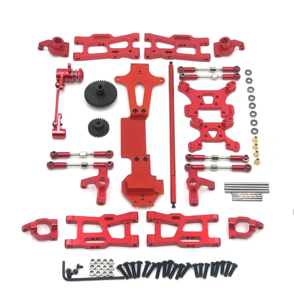 Upgrade Metal C Seat Steering Cup Swing Arm Central Drive Shaft For WLtoys 1/14 144010 144001 144002 RC Car Spare Parts — Pricio