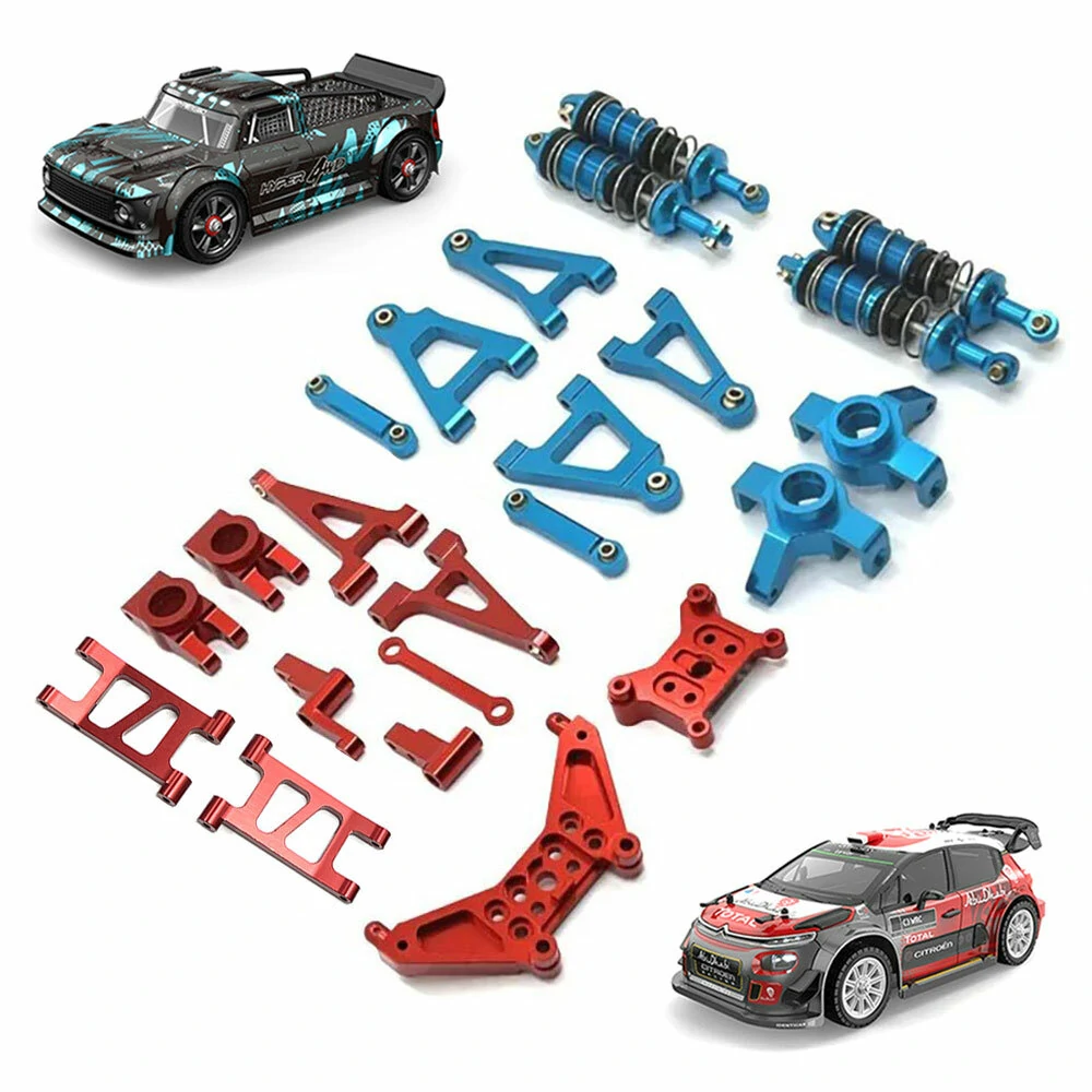 Upgrade Parts For MJX 14301 14302 14303 Metal Suspension Arm Steering Cup Shock Absorber Steering Assembly Shock Tower Set 1/14 RC Car Parts — Pricio